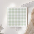 Search for gingham napkins Sage green