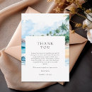 Search for beach bridal shower thank you cards Tropical