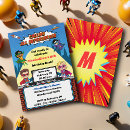 Search for action comics invitations Celebration