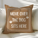 Search for dog pillows The dog sits here