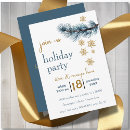 Search for pine branch invitations Gold