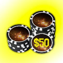 Recherche de jaune jetons poker Noir