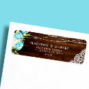 Search for wood and lace return address labels Floral
