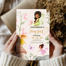 Search for girl 1st birthday invitations Enchanted forest