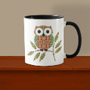 Search for cartoon birds mugs Owls