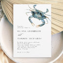 Search for crab wedding invitations Simple