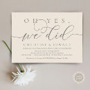 Search for we did it invitations Simple