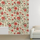 Search for vintage wallpaper pattern posters Red