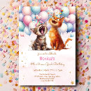 Search for cat in a hat birthday invitations Girl