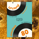 Search for fun 80th birthday invitations Vintage