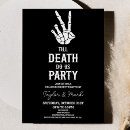 Search for october halloween invitations Black and white