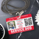 Search for service dog badges Red white