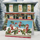 Search for vintage elves christmas cards Snow