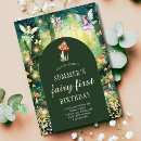 Search for enchanted forest birthday invitations Whimsical mushroom wildflower greenery