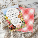 Search for barn animal birthday invitations Boy