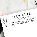 Search for flower rubber stamps Simple typography