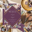 Recherche de purple floral wedding invitations Aquarelle
