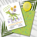 Search for funny dinosaur birthday invitations Jurassic