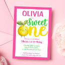 Search for pink lemonade birthday invitations Girl