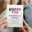 Search for independence day celebration invitations White