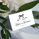 Search for bow place cards Hand drawn bow
