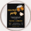 Search for beer and diaper baby shower invitations Baby is brewing