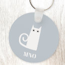 Search for white cats keychains Kitty
