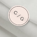 Recherche de couleur rose autocollants Minimaliste