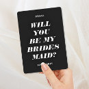 Search for text bridesmaid cards White