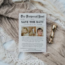 Search for newspaper wedding save the dates Retro