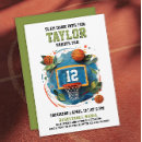 Search for basketball and hoop invitations For kids