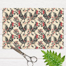 Search for chicken rooster tissue paper Vintage