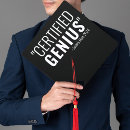Search for funny graduation cap toppers Black and white