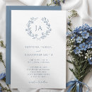 Recherche de bleu foncé invitations Initiales