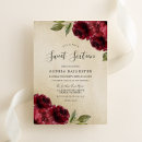 Search for red gold sweet 16 invitations Flowers