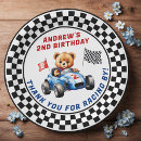 Search for racing cars paper plates Second birthday