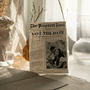 Search for newspaper wedding save the dates Elegant