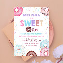Recherche de sweet one party invitations Fête des beignes