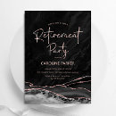 Search for rose gold retirement invitations Elegant