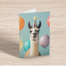 Search for funny llama birthday cards Alpaca