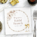 Search for brunch wedding napkins Pearls and prosecco