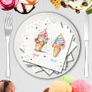 Search for gender reveal napkins Ice cream