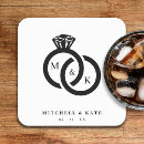 Search for plain white coasters Elegant