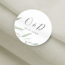 Search for eucalyptus wedding stickers Modern summer greenery foliage