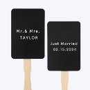 Recherche de mariage éventails Monogramme