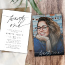 Search for elegant 21st birthday invitations Black and white