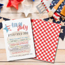 Recherche de barbecue 4 juillet invitations Étoiles et rayures