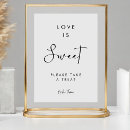 Search for please take a treat signs Chic engagement celebration