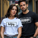 Search for hubby wifey tshirts Engagement