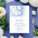 Search for waterfront wedding invitations Navy blue
